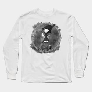 The dark witch - B&W Long Sleeve T-Shirt